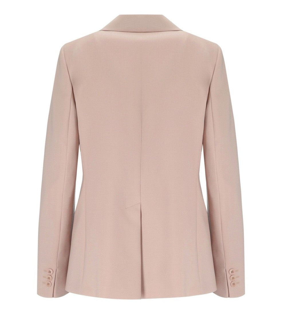 Max Mara Lamine Pink Single-Breasted Blazer