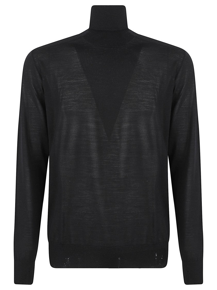 Golden Goose Lightweight Virgin Wool Sweater With High Neckline