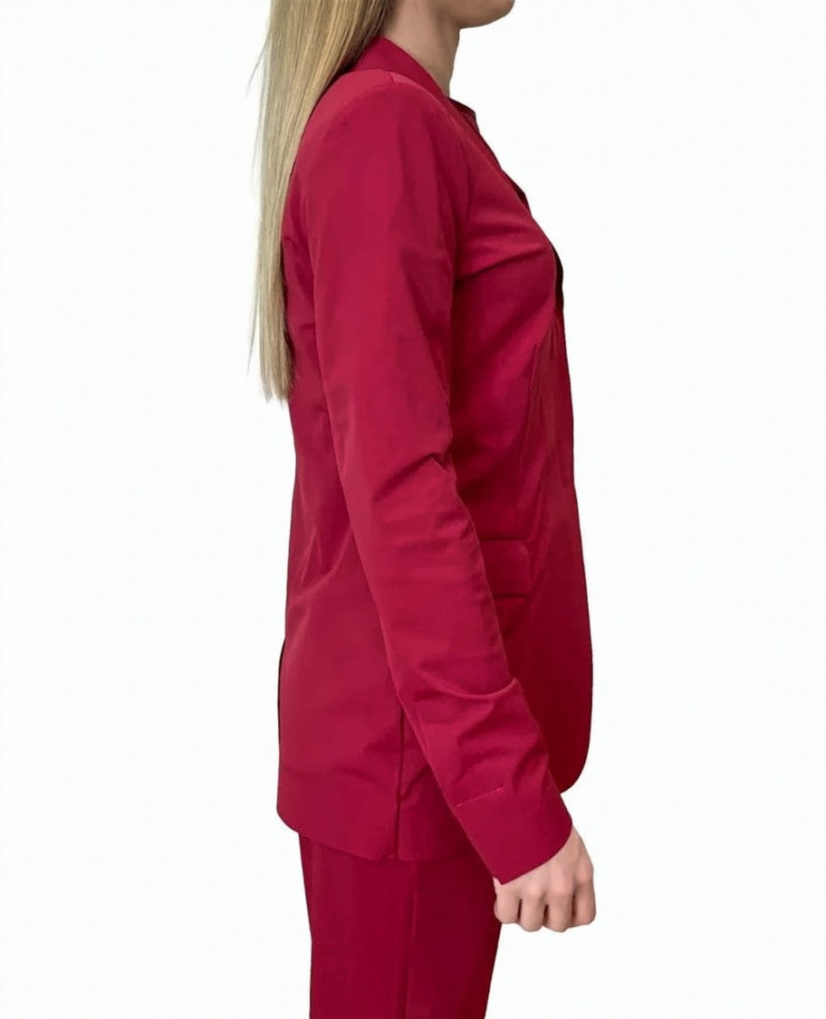 Max Mara Magenta Stretch Technical Fabric Jacket