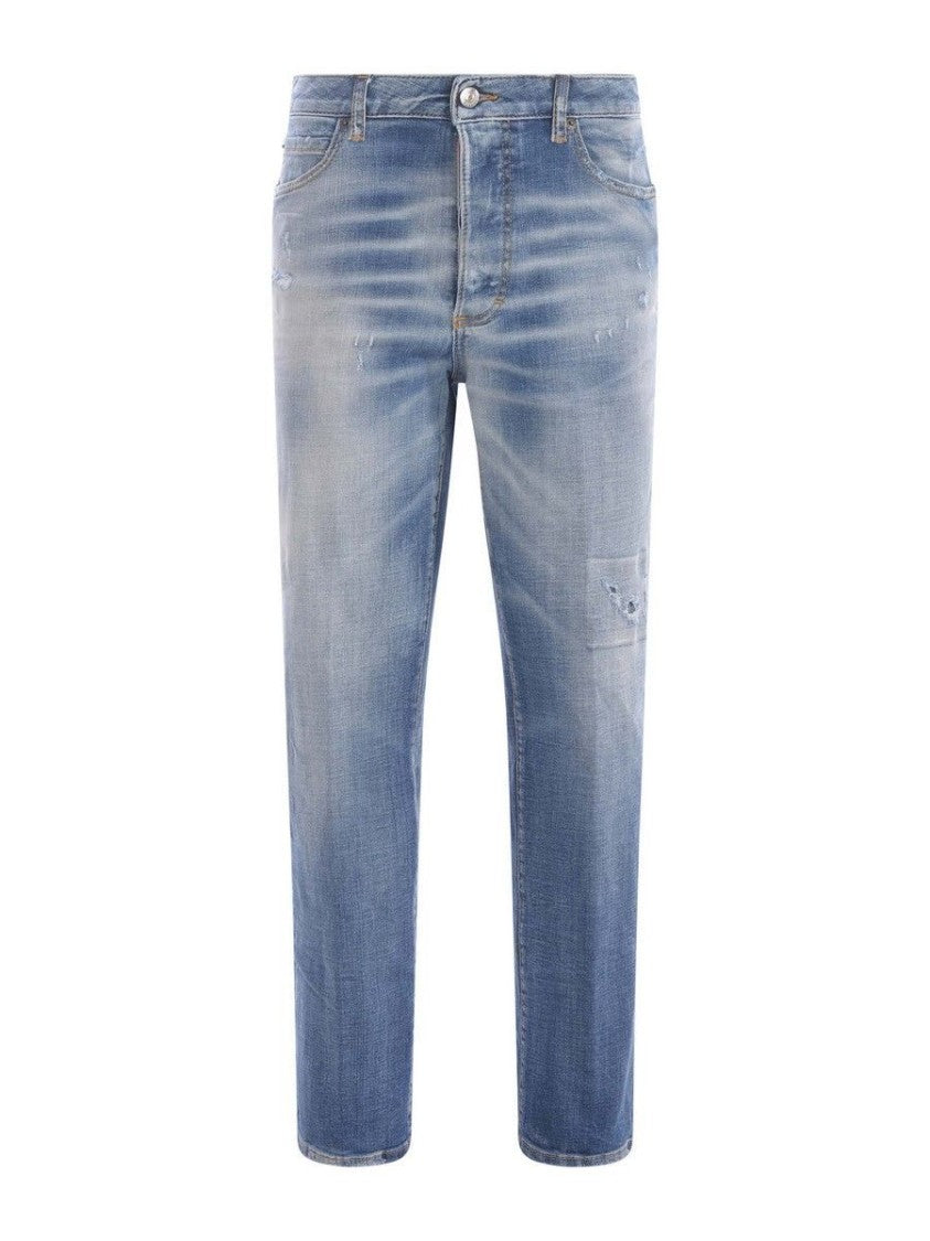Dsquared2 Light Blue Cotton Jeans