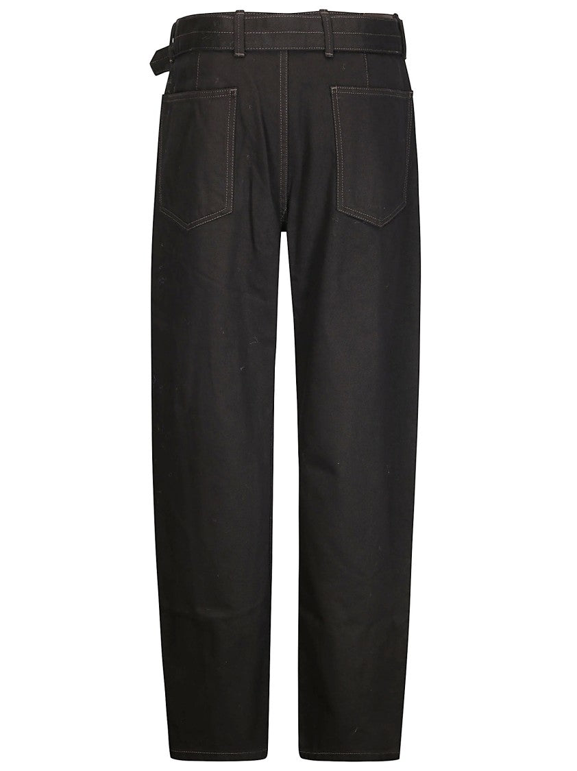 Lemaire Heavy Denim Snowy Effect Pants