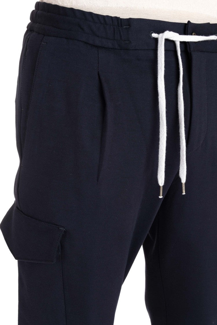 Pt Torino Soft Cotton Jersey Cargo Trousers