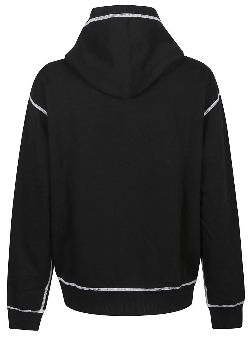 Dolce & Gabbana Hooded Sweatshirt With Contrasting Stitching And Logo Detail