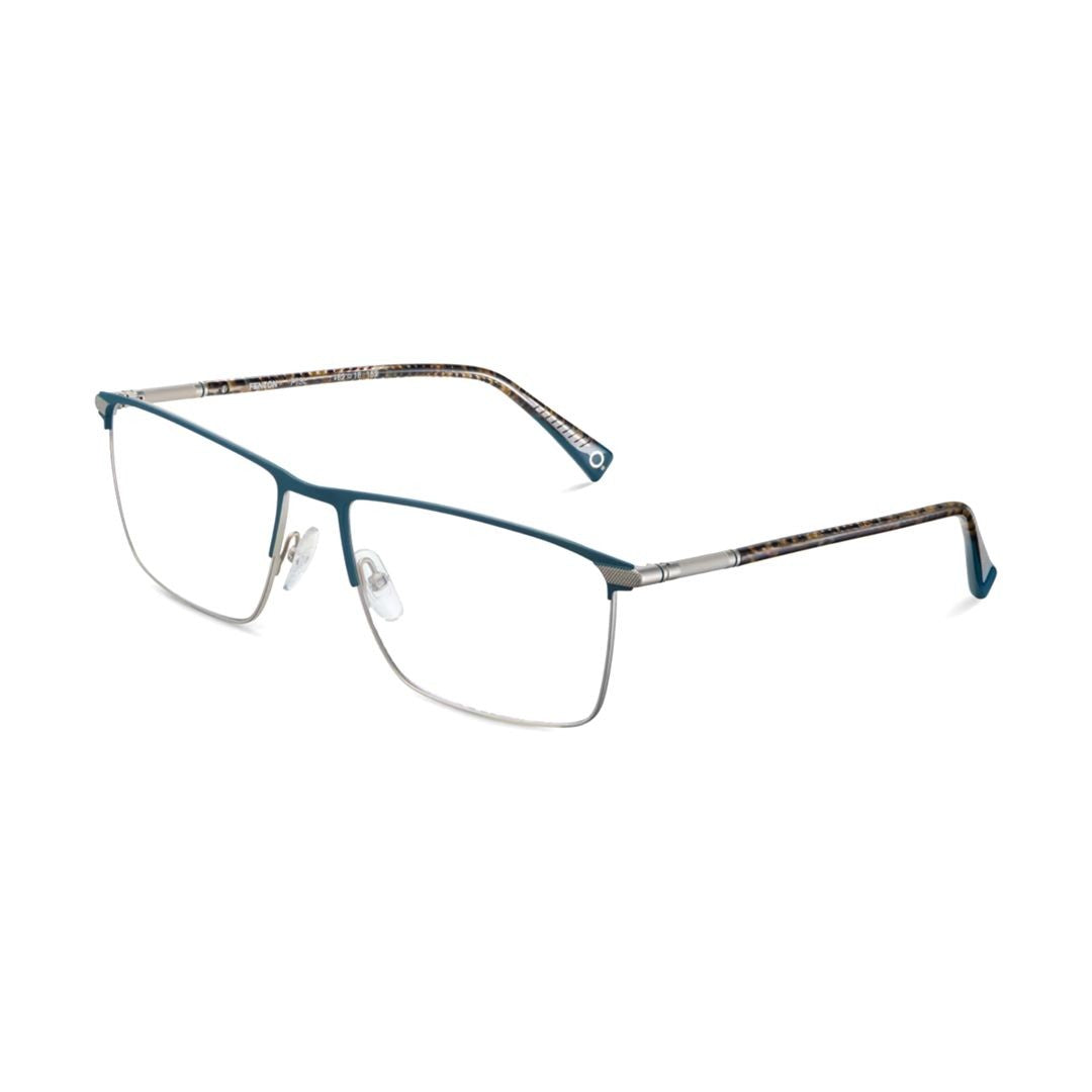 Etnia Barcelona Fenton Rectangular Metal Eyeglasses With Patterned Temples