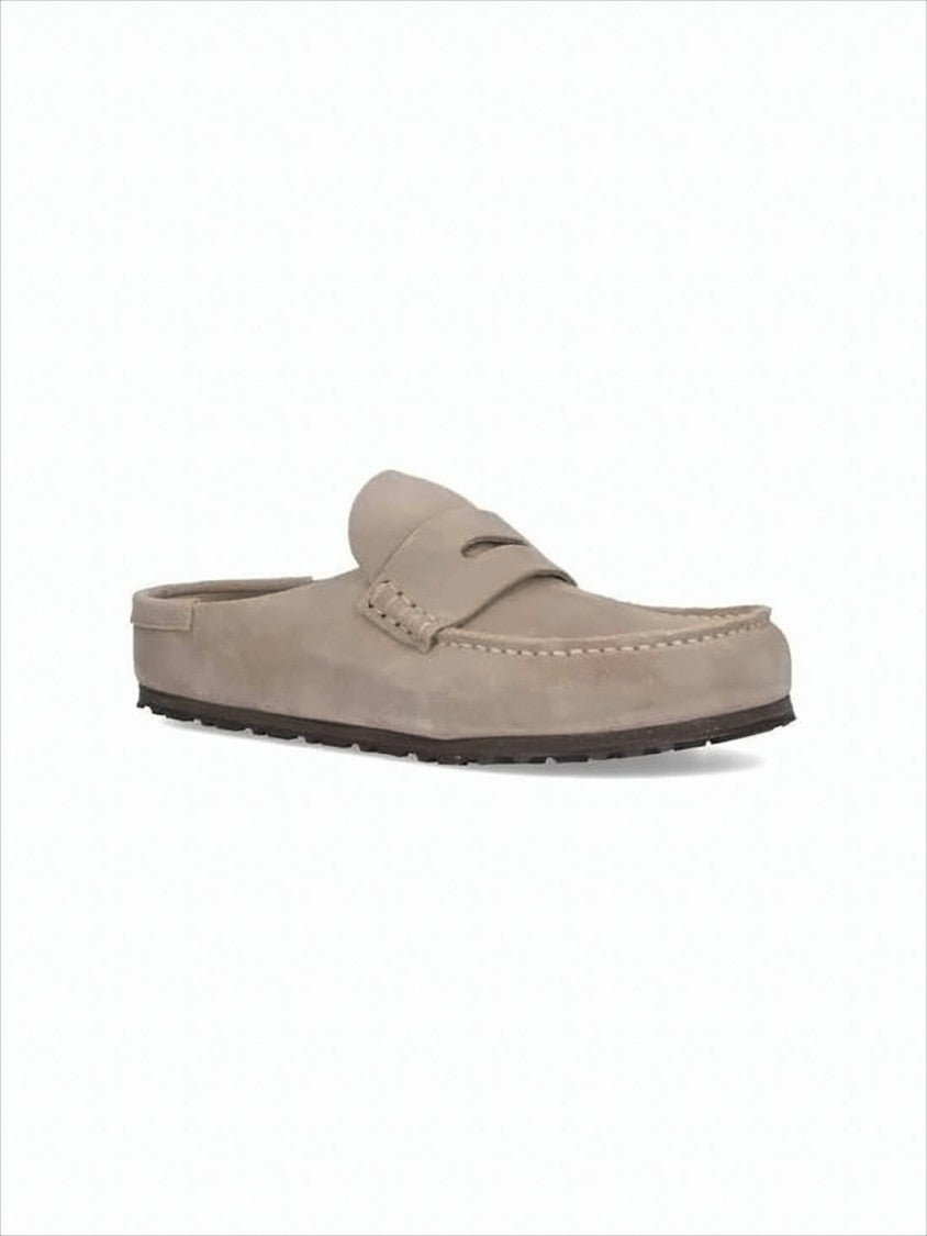 Birkenstock Suede Mule With Penny Strap And Eva Sole