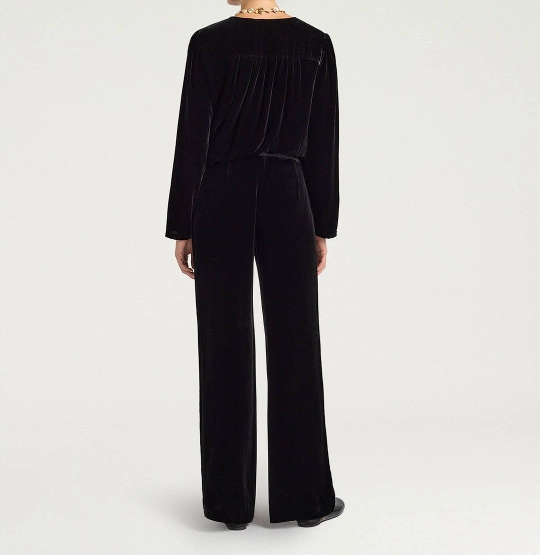 Momonì High-Waisted Straight-Leg Trousers With Minimalist Design