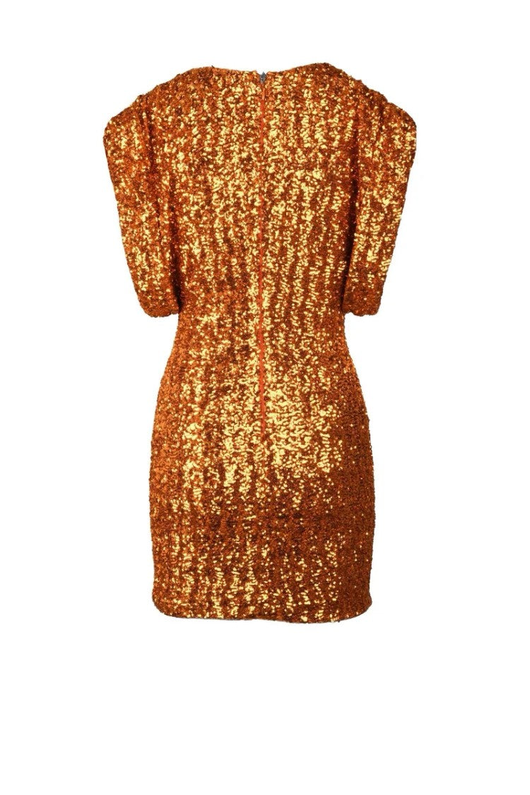 The Attico Sequin Dress - Orange