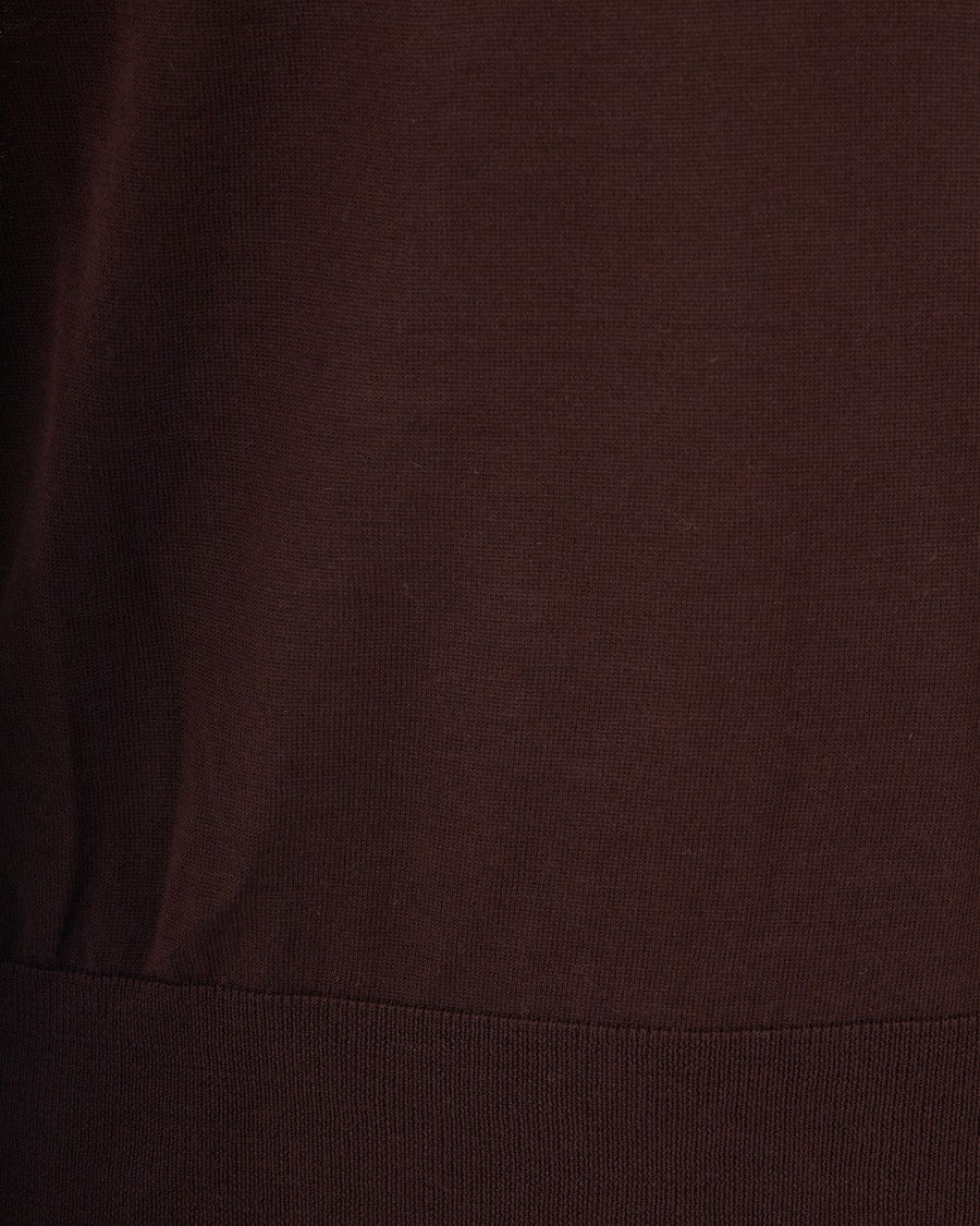 Ballantyne Brown Wool Crewneck Sweater