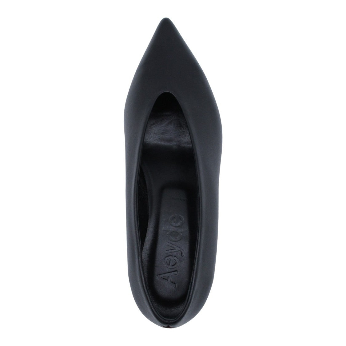 Aeydē High Heel Black Pumps With Polished Finish