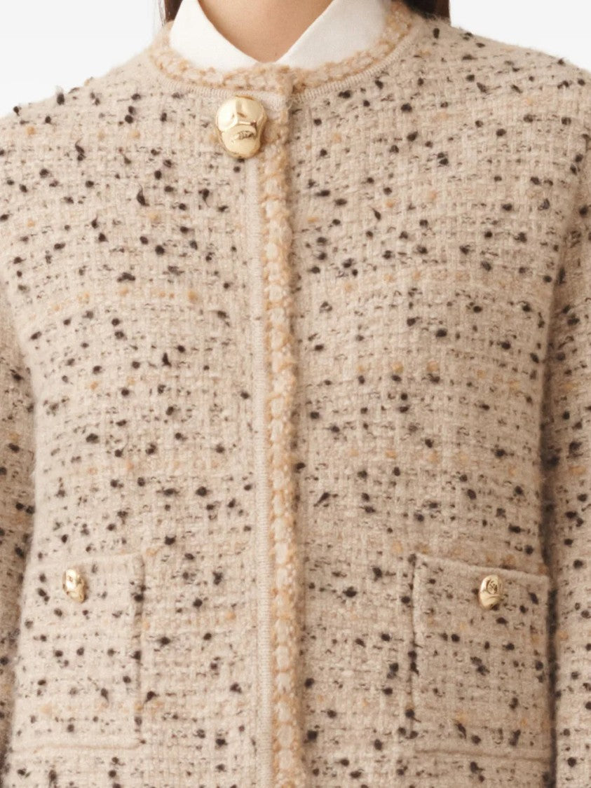 Fabiana Filippi Tweed Gold-Button Jacket