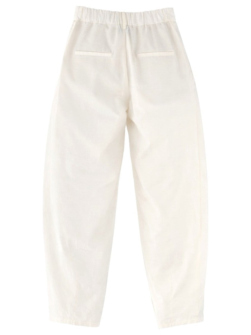 Alysi Neutrals Silk Blend High-Waisted Pants