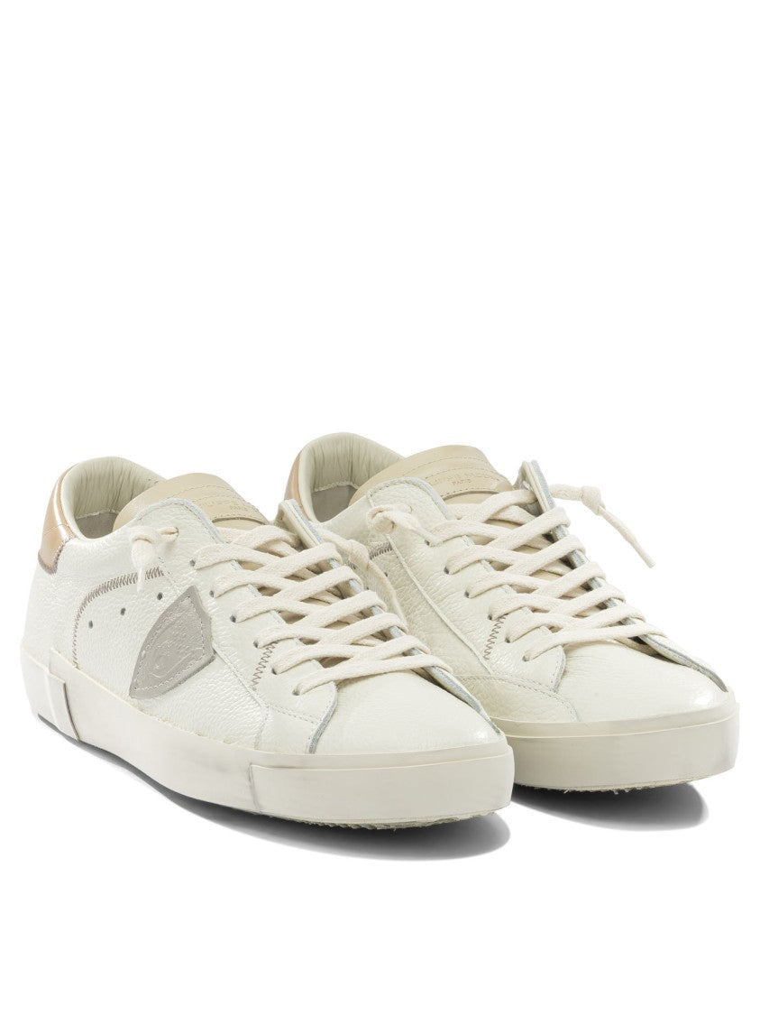 Philippe Model Paris Low-Top Sneakers With Perforated Detailing