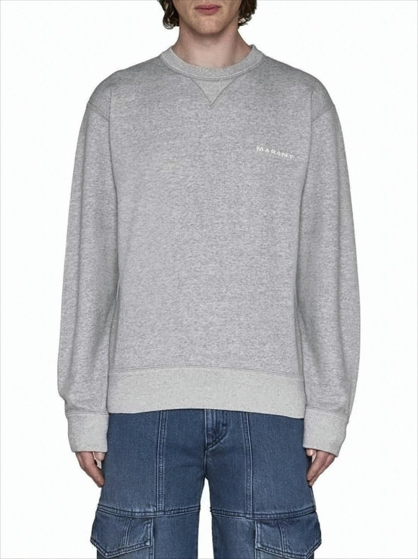 Isabel Marant Long-Sleeve Relaxed Fit T-Shirt With Subtle Logo Detail