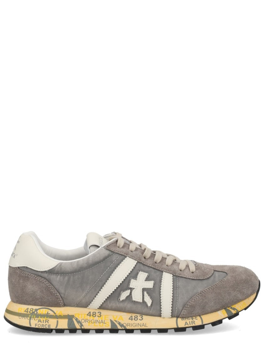 Premiata Lucy Muted Grey Suede Sneakers
