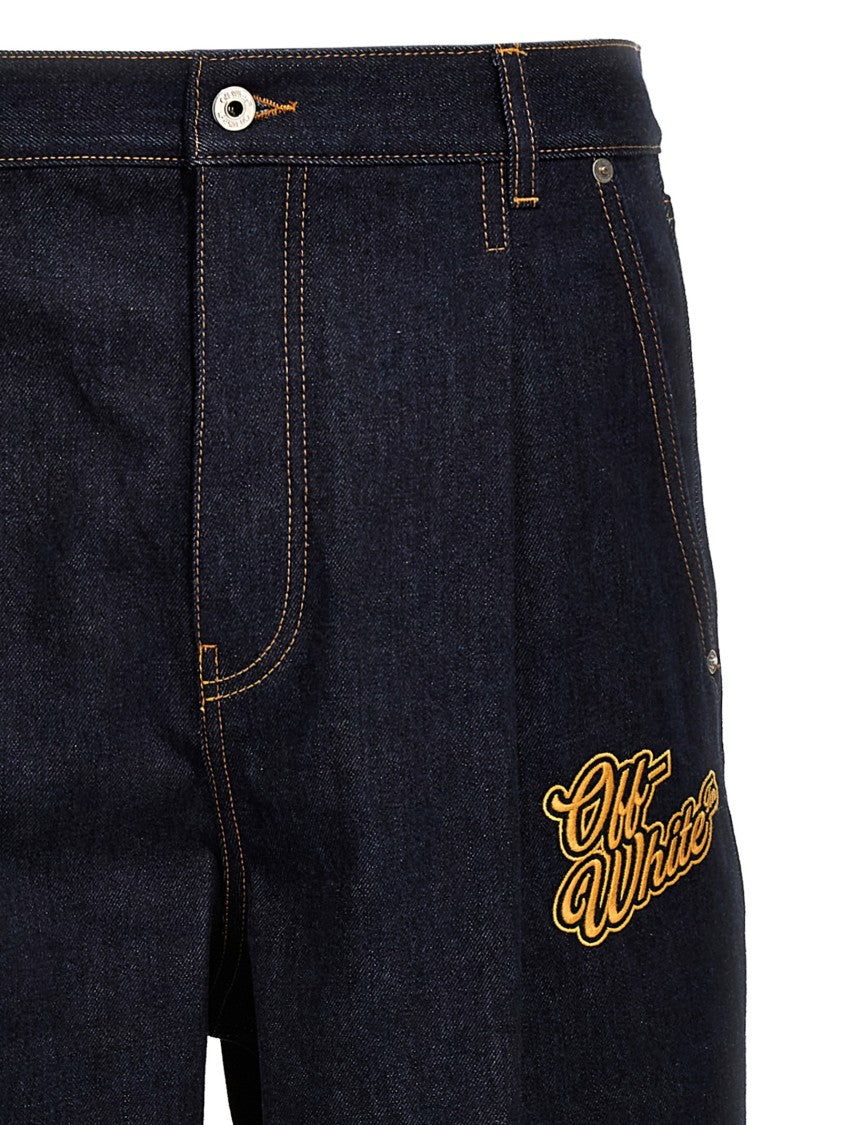 Off-White Baggy Tapered Jeans