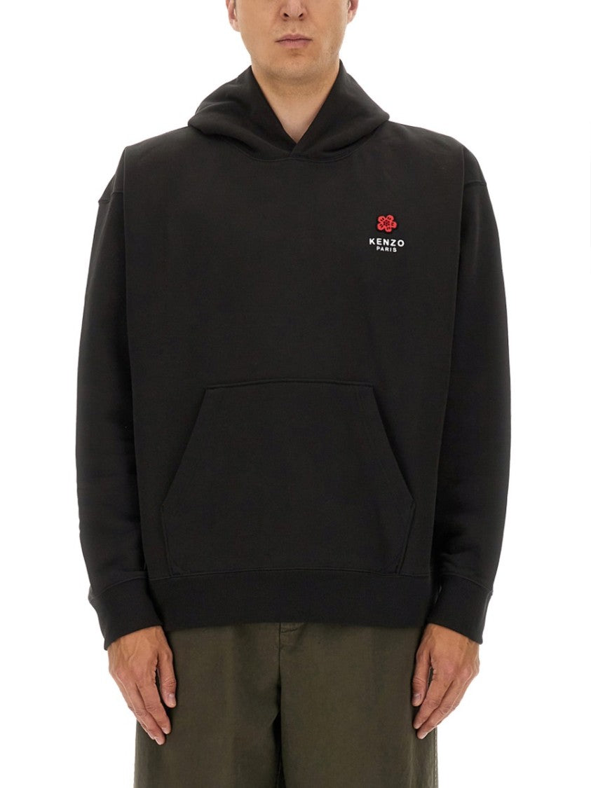 Kenzo Oversized Black Cotton Hoodie