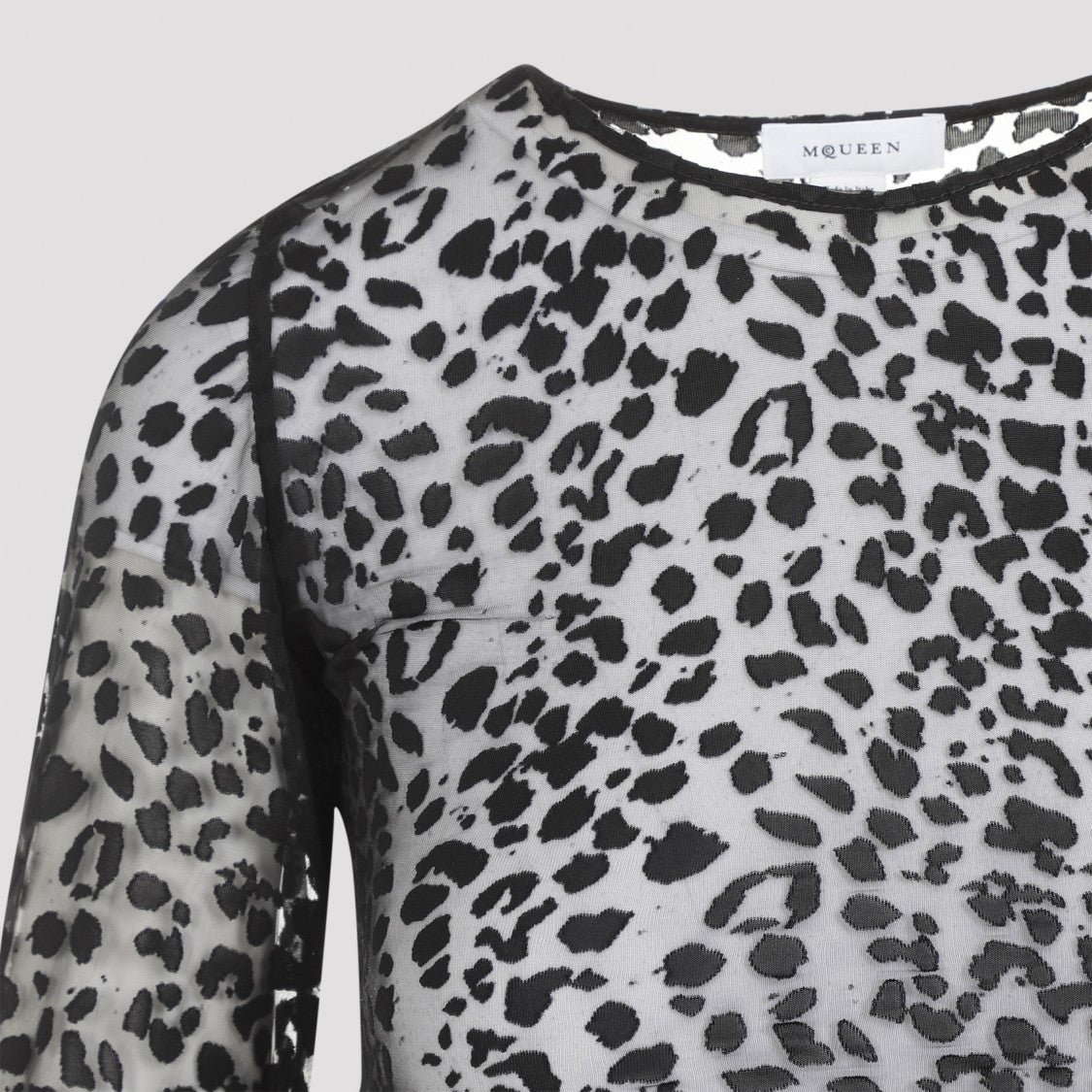 Alexander Mcqueen Leopard Devoré Top
