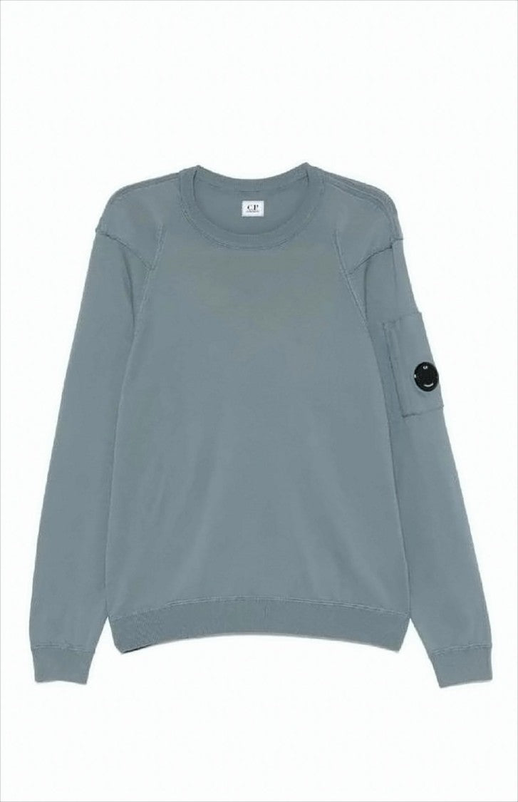 C.P. Company Crew Neck Long-Sleeve Sweater With Distinctive Patch Pocket