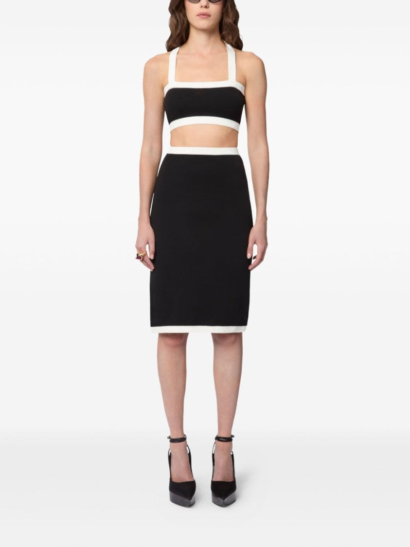 Nina Ricci Slim-Fit Black Midi Skirt