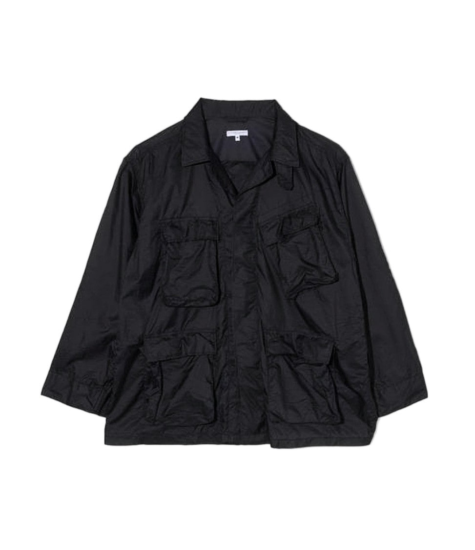 Engineered Garments Boxy Loose-Fit Nylon Jacket With Classic Collar And Functional Pockets