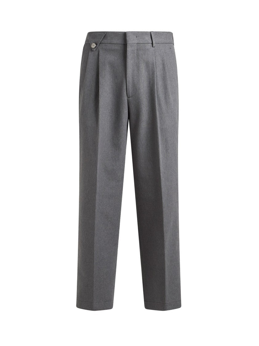 Etro Two-Pleat Tailored Wool Trousers