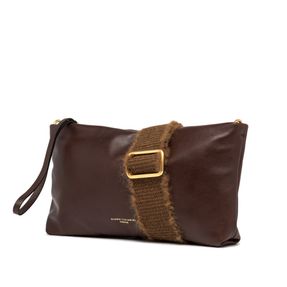 Gianni Chiarini Nina Handbag Model In Dark Brown Nappa