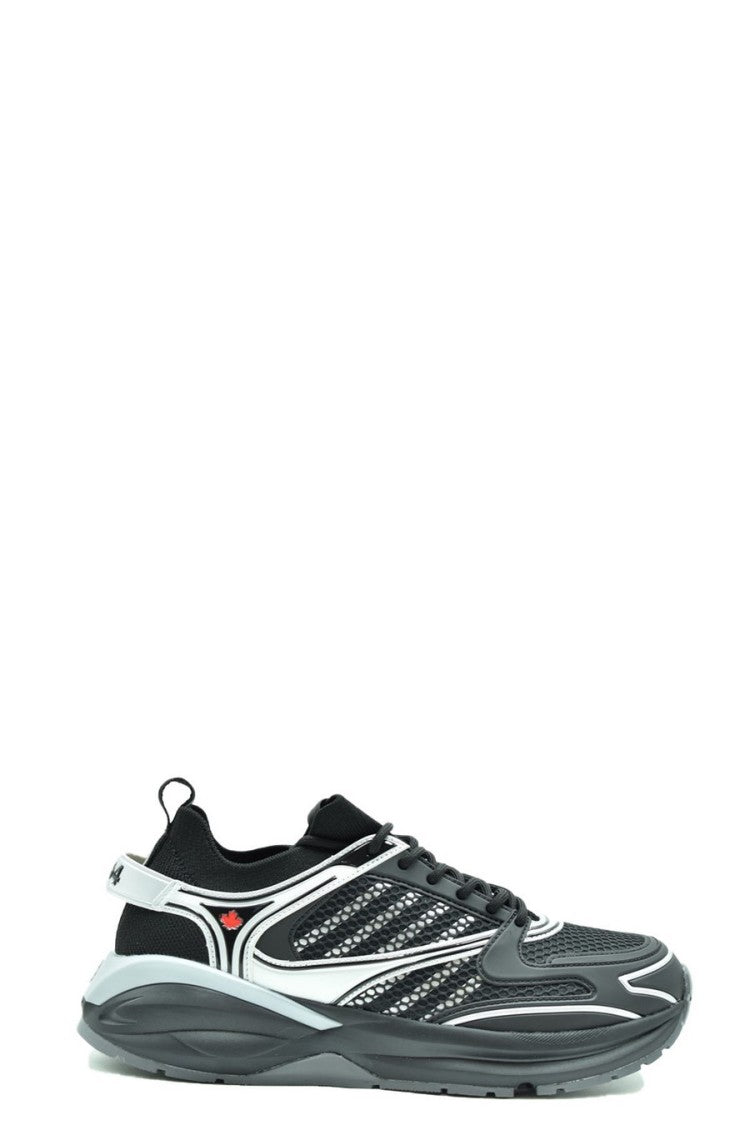Dsquared2 Black Polyester Chunky Sneaker