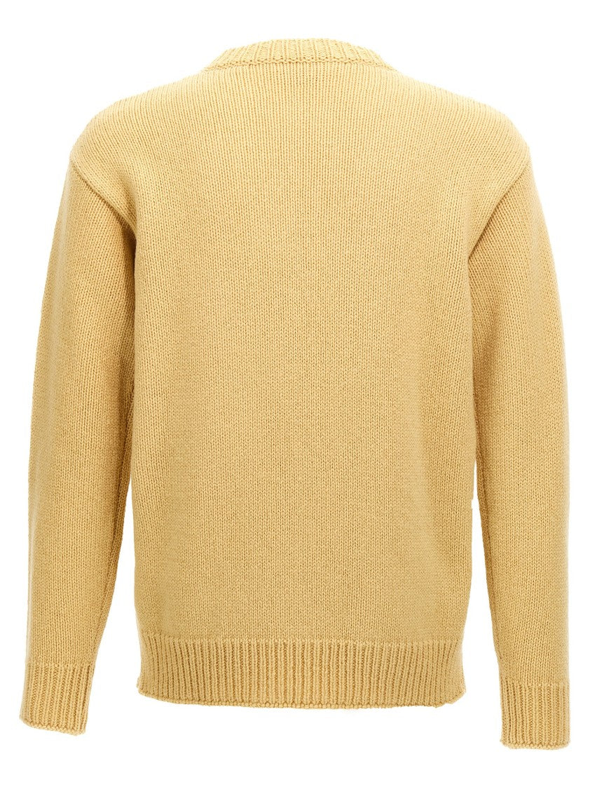 Marni Crew Neck Wool Sweater With Front Pocket