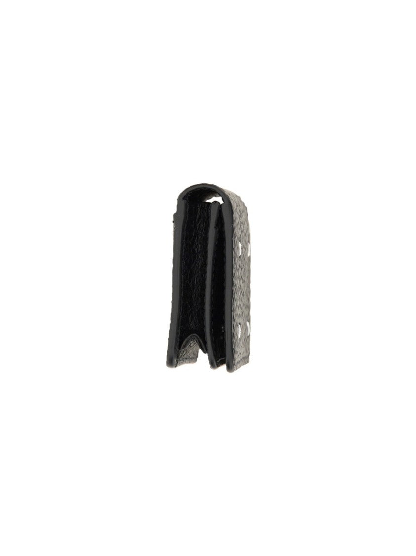 Maison Margiela Textured Leather Distinctive Stitching Card Holder