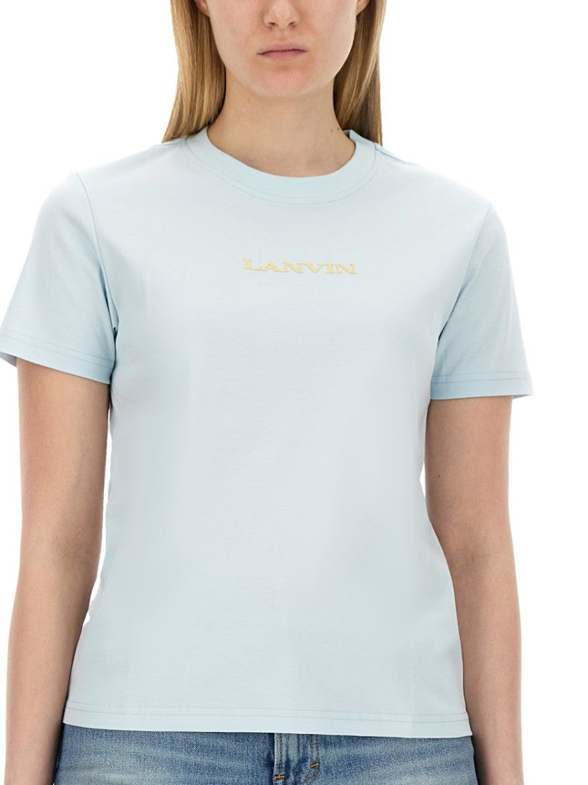 Lanvin Regular Fit T-Shirt With Signature Logo Detail