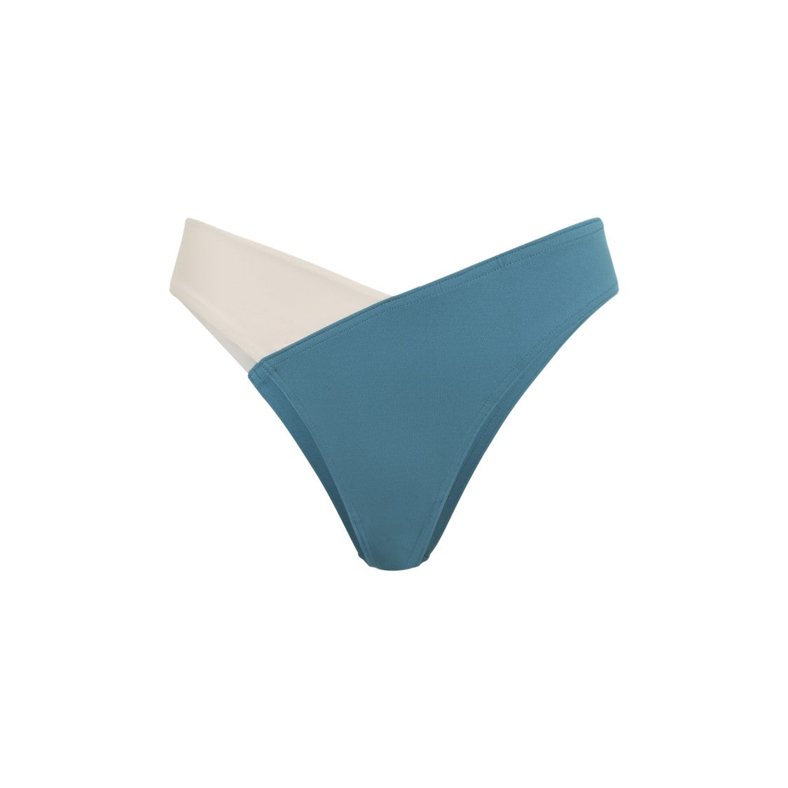 Eres Dual-Tone Blue Bikini Bottom With High-Cut Silhouette