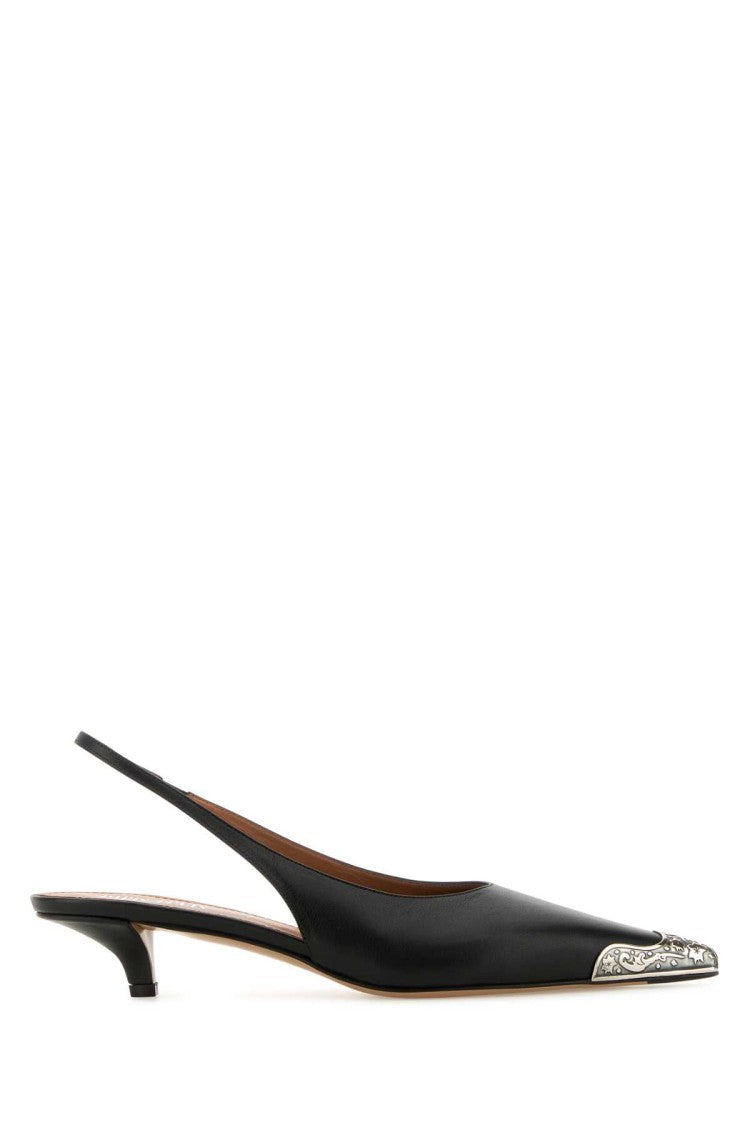 Paris Texas Black Leather Jessica Western Pumps