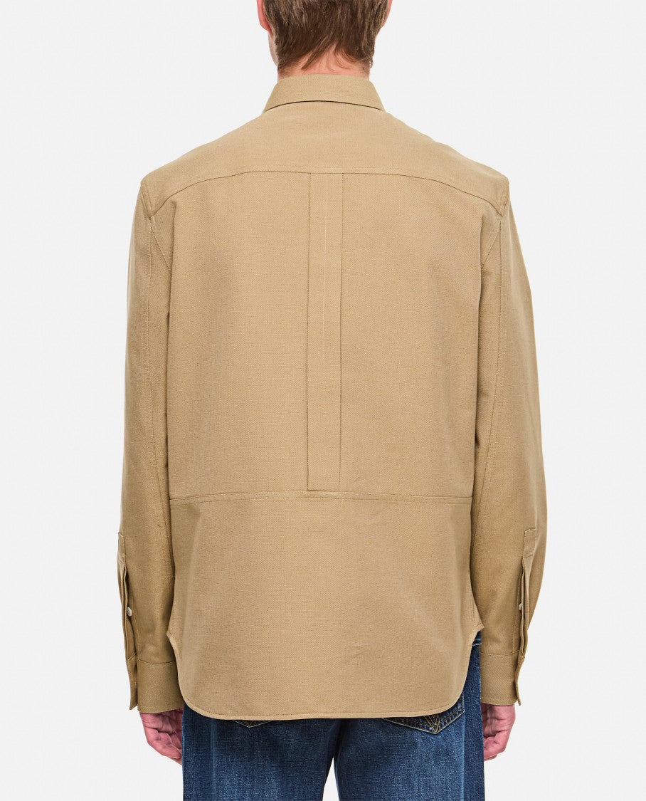 Alexander Mcqueen Cotton Military Pocket Shirt