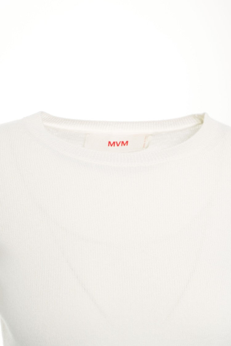 Mvm Fine-Knit Sweater With Round Neckline