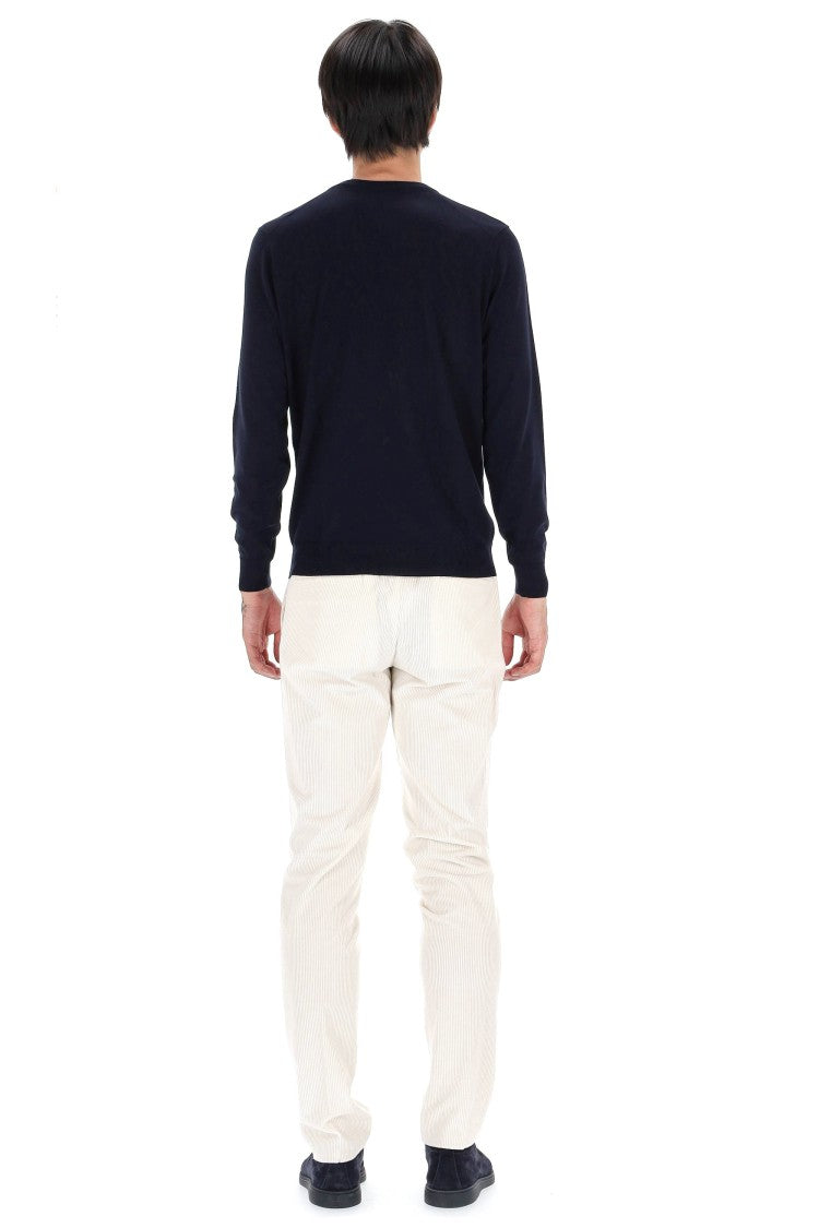 Drumohr Super 140’S Wool V-Neck Sweater