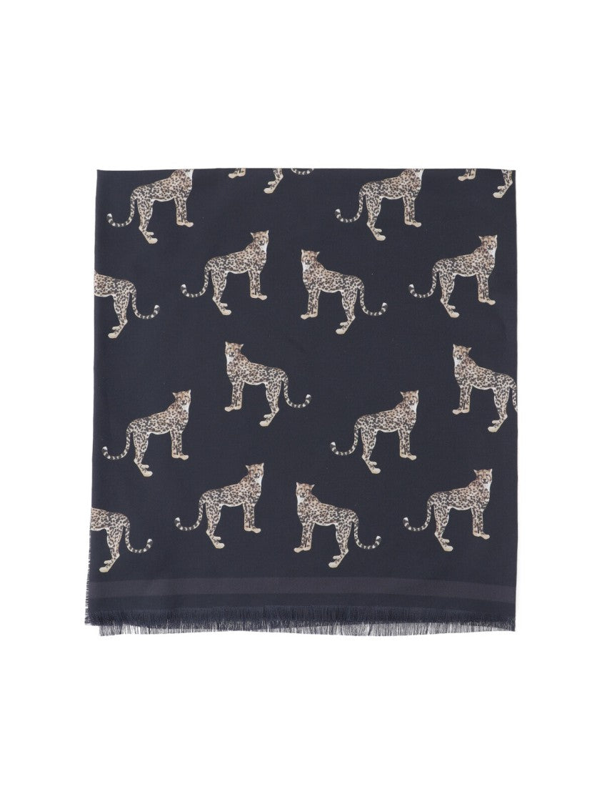 Nili Lotan "Ghepardo" Scarf – Black