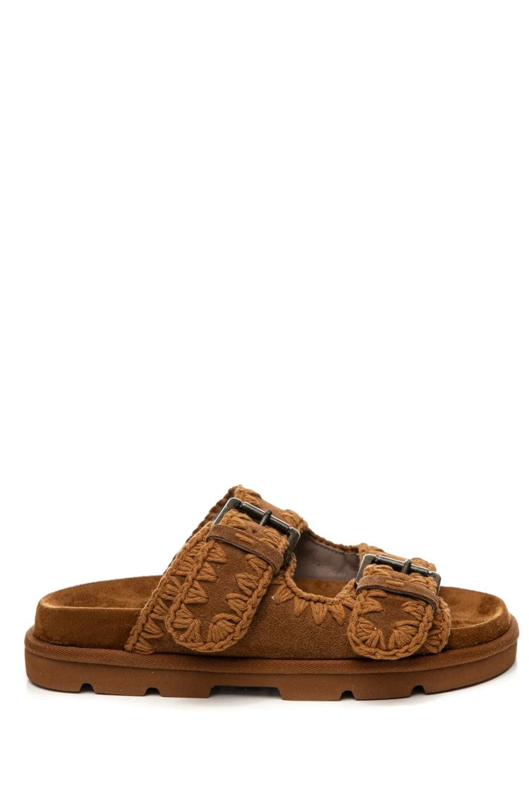 Mou Slip-On Sandals With Decorative Buckles