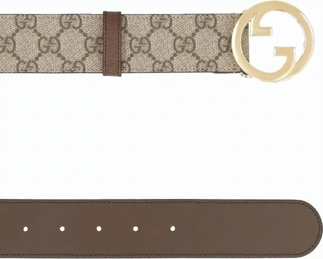 Gucci Canvas Strap Belt With Monogram Pattern