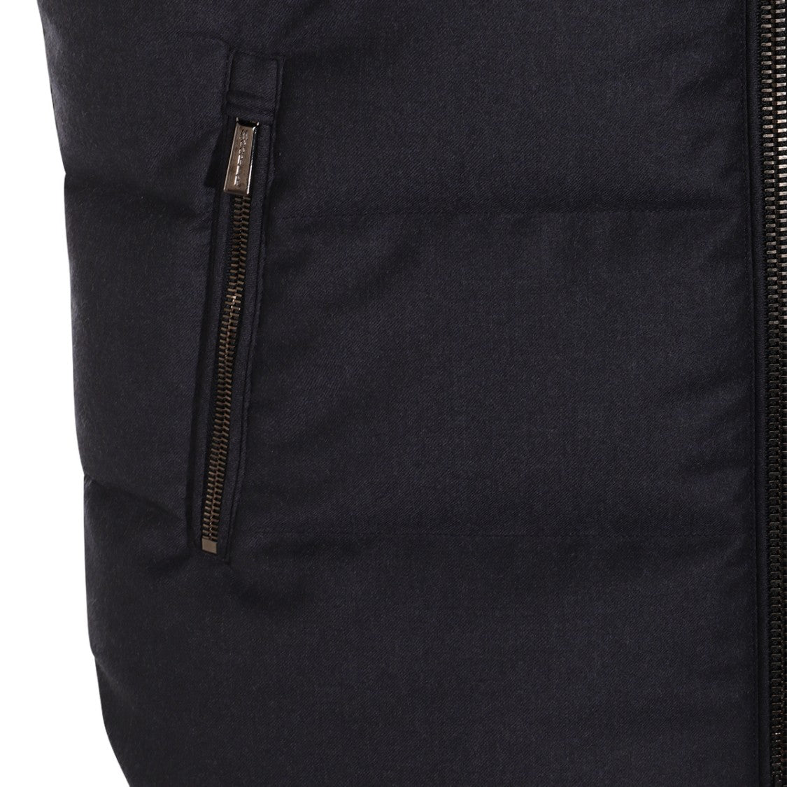 Moorer Sleeveless Padded Vest With High Collar