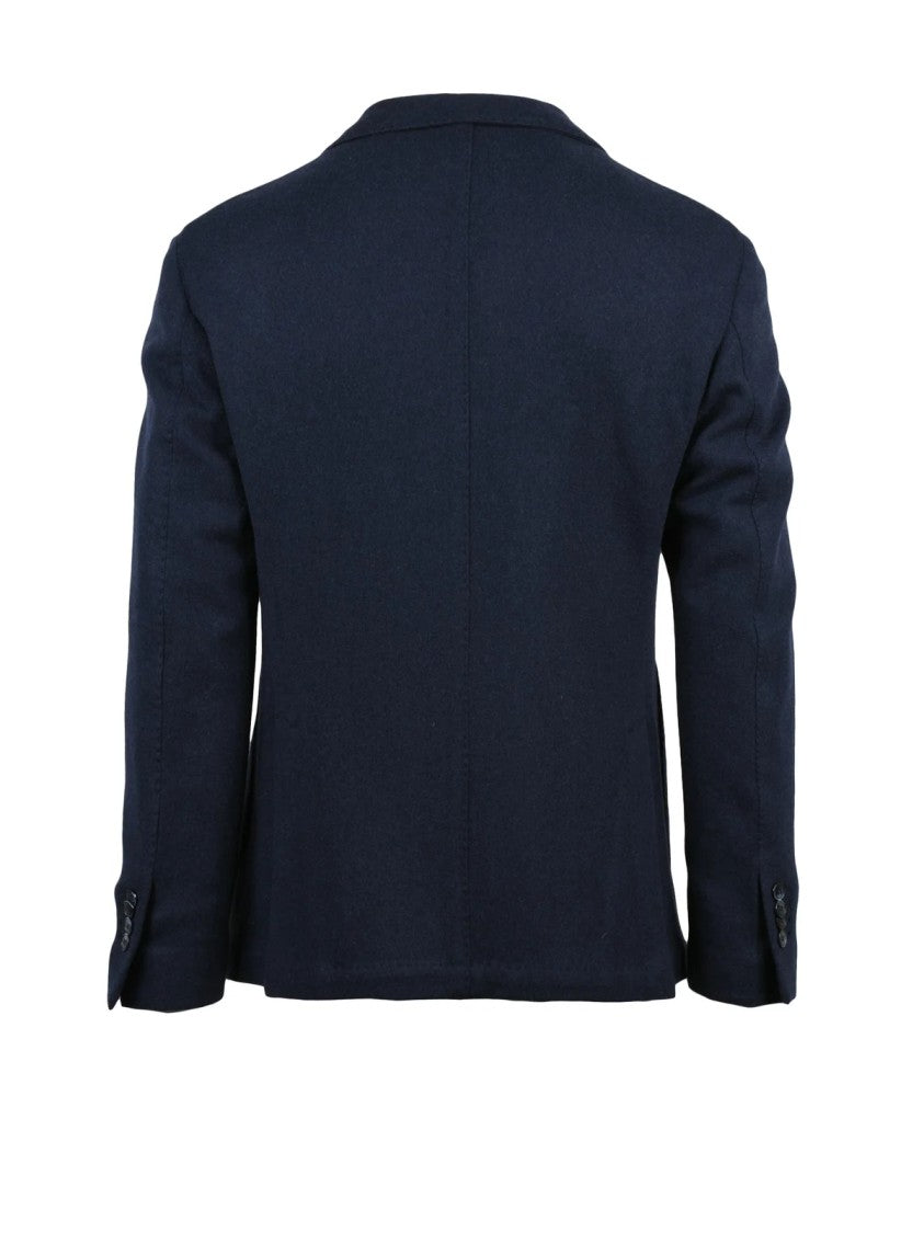 Luigi Bianchi Rounded Wool And Polyamide Blend Jacket