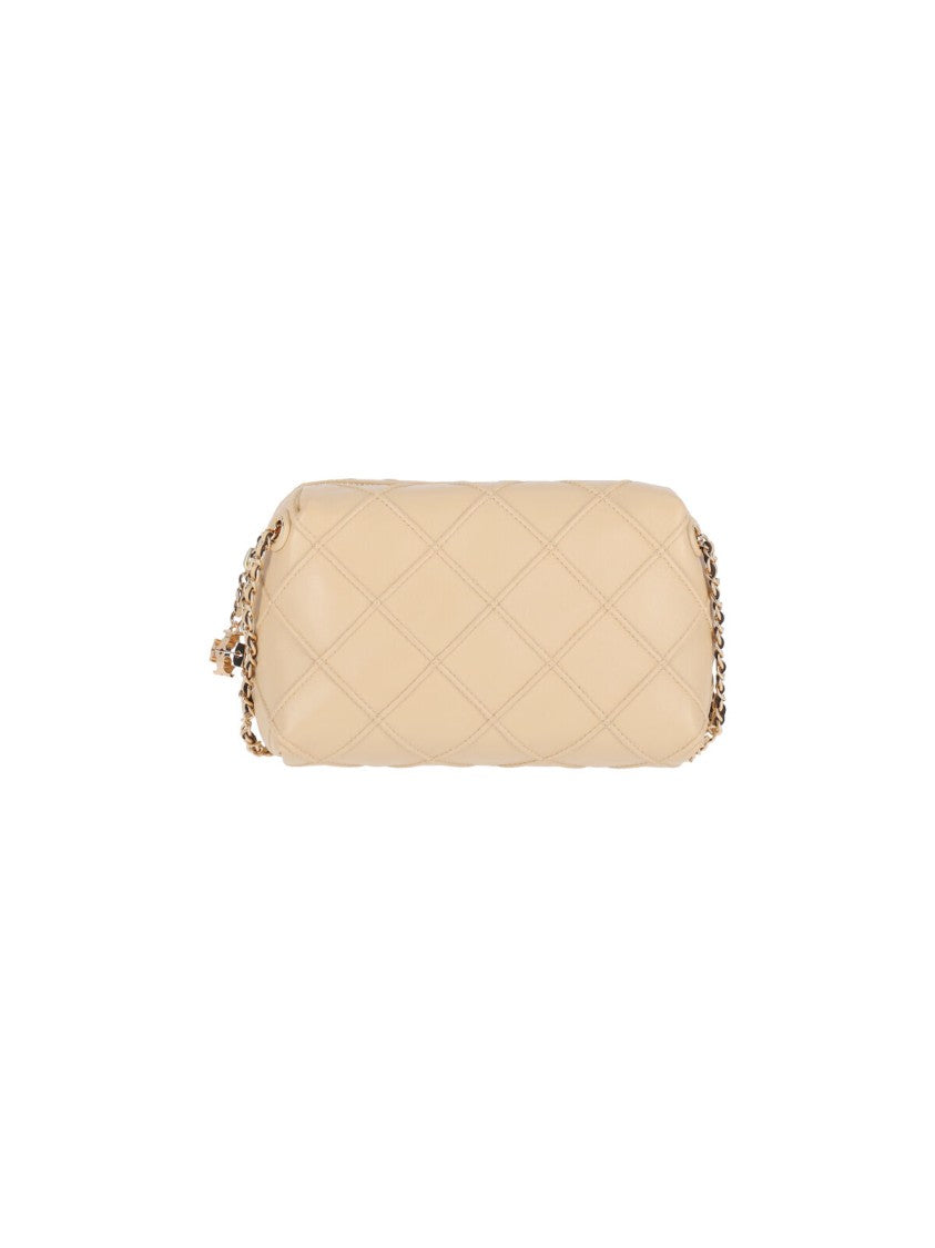 Tory Burch Mini Shoulder Bag "Fleming" – Ivory