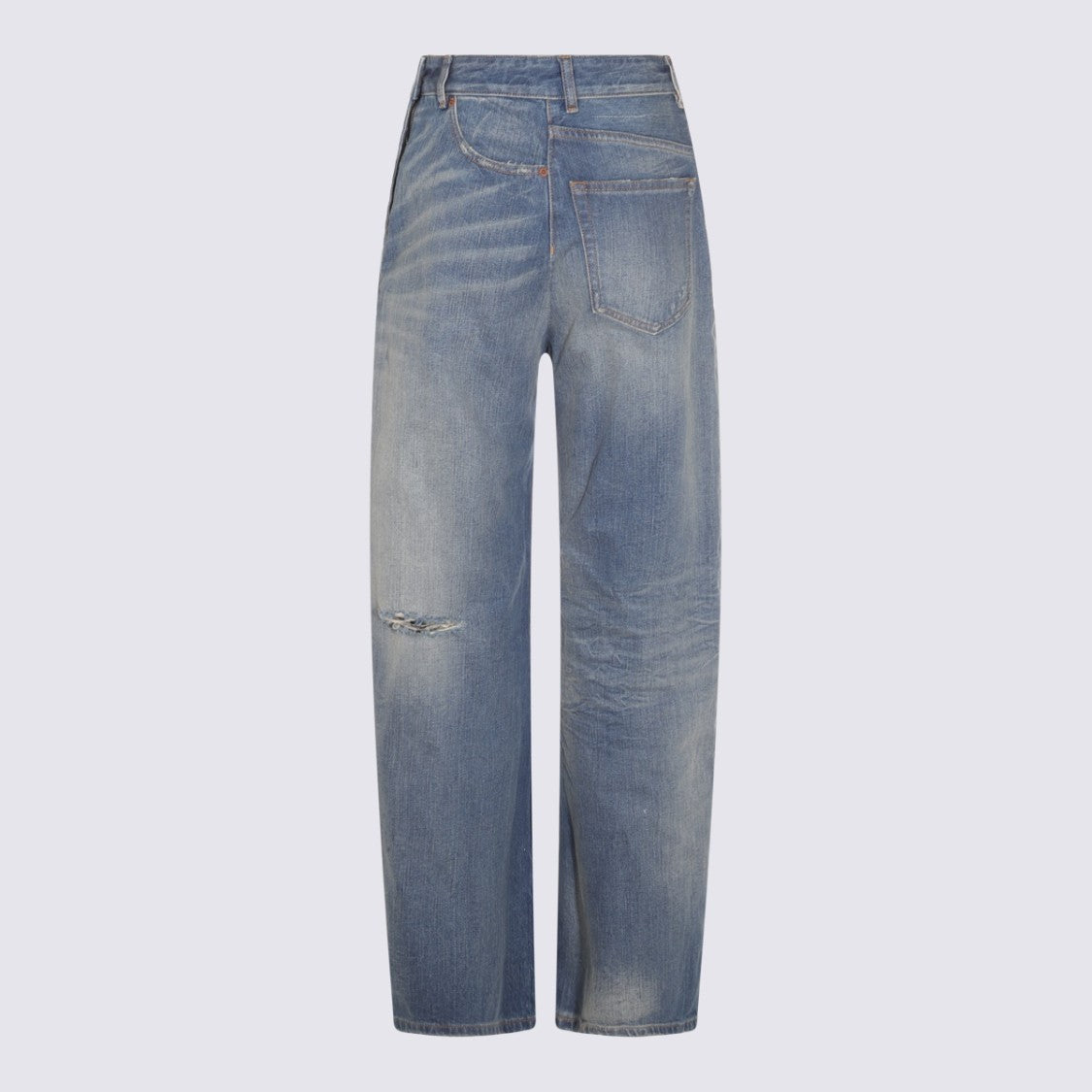 Mm6 By Maison Margiela Denim Blue Cotton Jeans