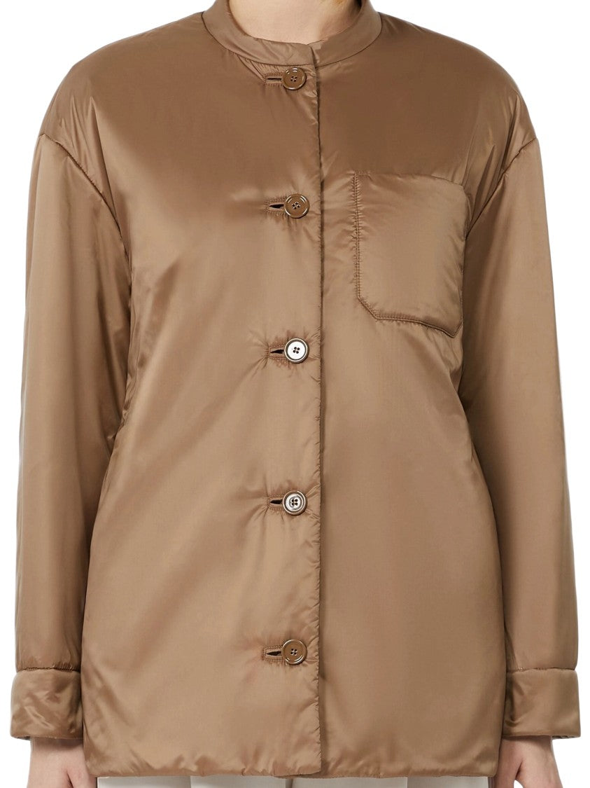 Max Mara Padded Jacket With Round Neckline