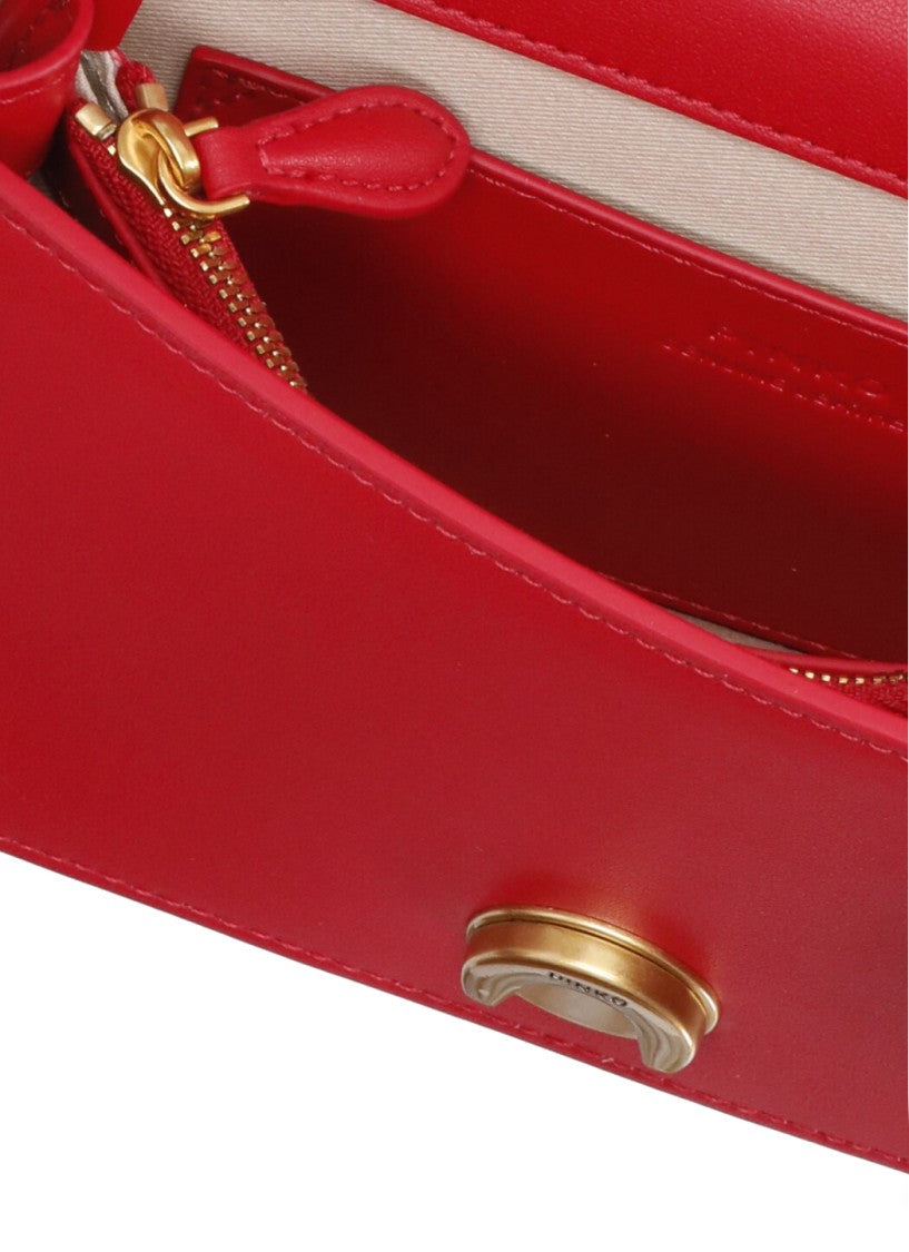 Pinko Red Love One Mini Bag