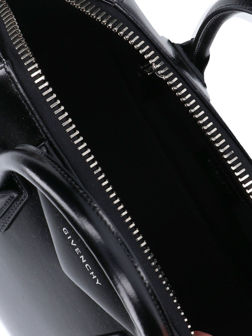 Givenchy Structured Black Calf Leather Antigona Handbag