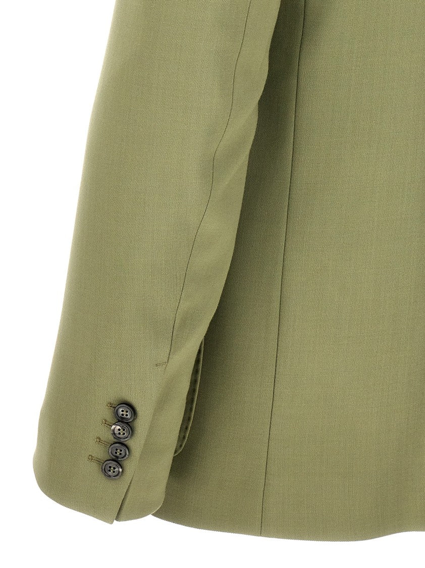 Ami Tailored Double-Breasted Blazer With Structured Silhouette