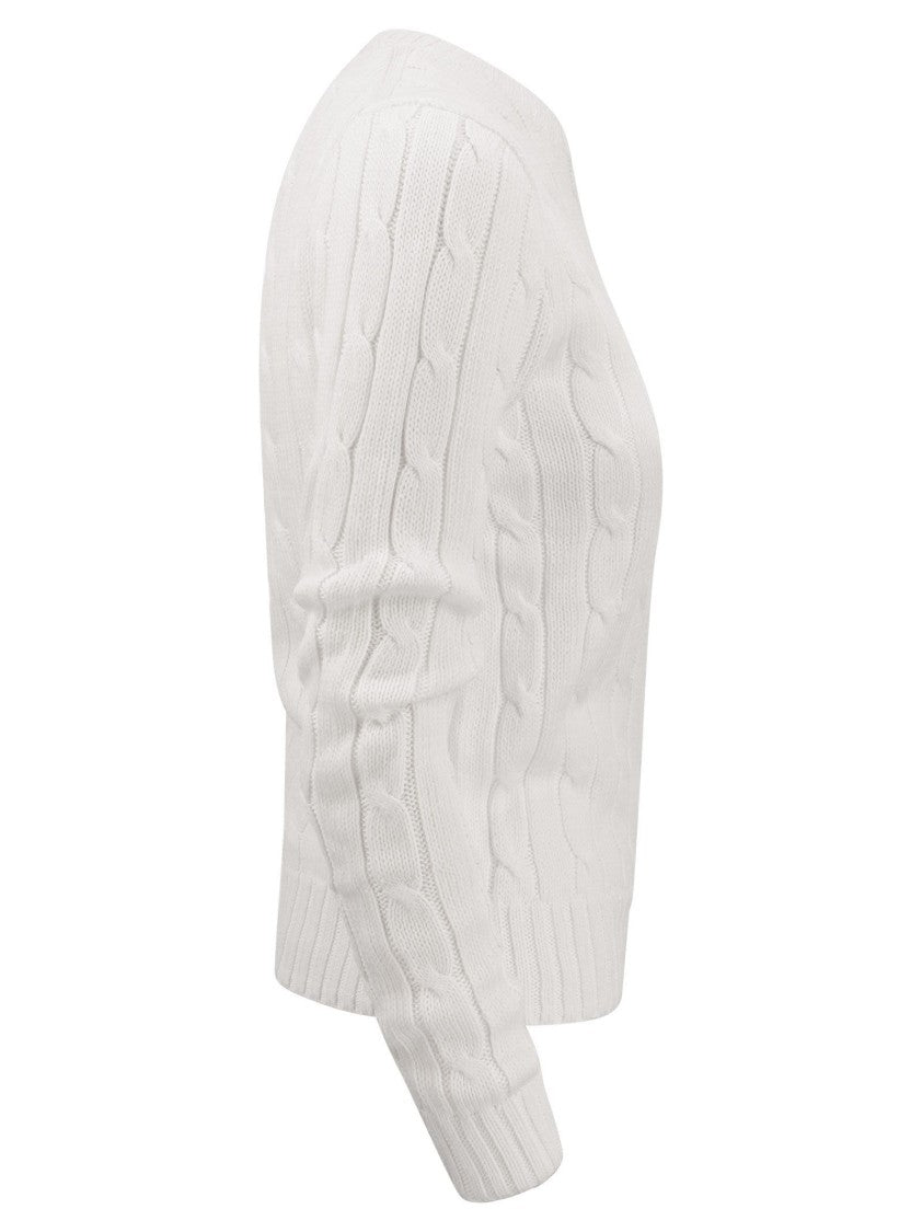 Polo Ralph Lauren Slim-Fit Cable Knit Sweater With Classic Design