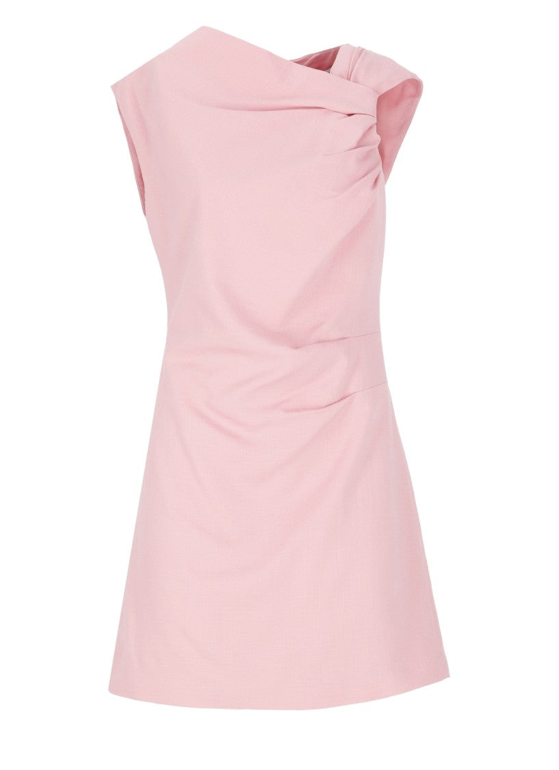 Msgm Pink Viscose Dress