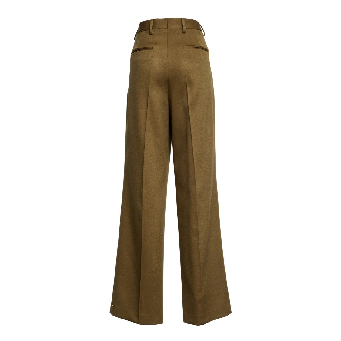 Dries Van Noten Regular Fit Wool Front Pleat Trousers