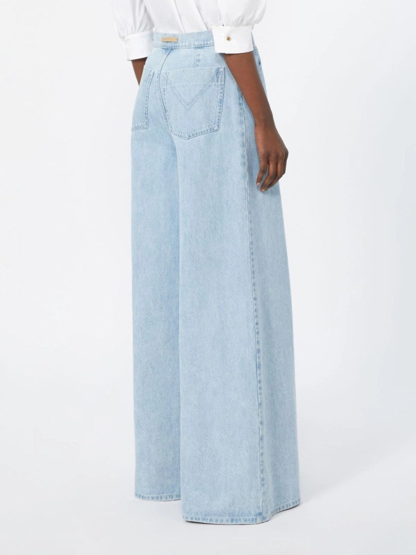 Max Mara Light Blue Mxmaffari High-Waisted Jeans